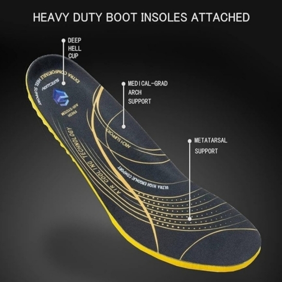 NIB Genuine Full Grain Leather Boots Mens 10 & 10.5 Square Toe Embroidery - Picture 6 of 10